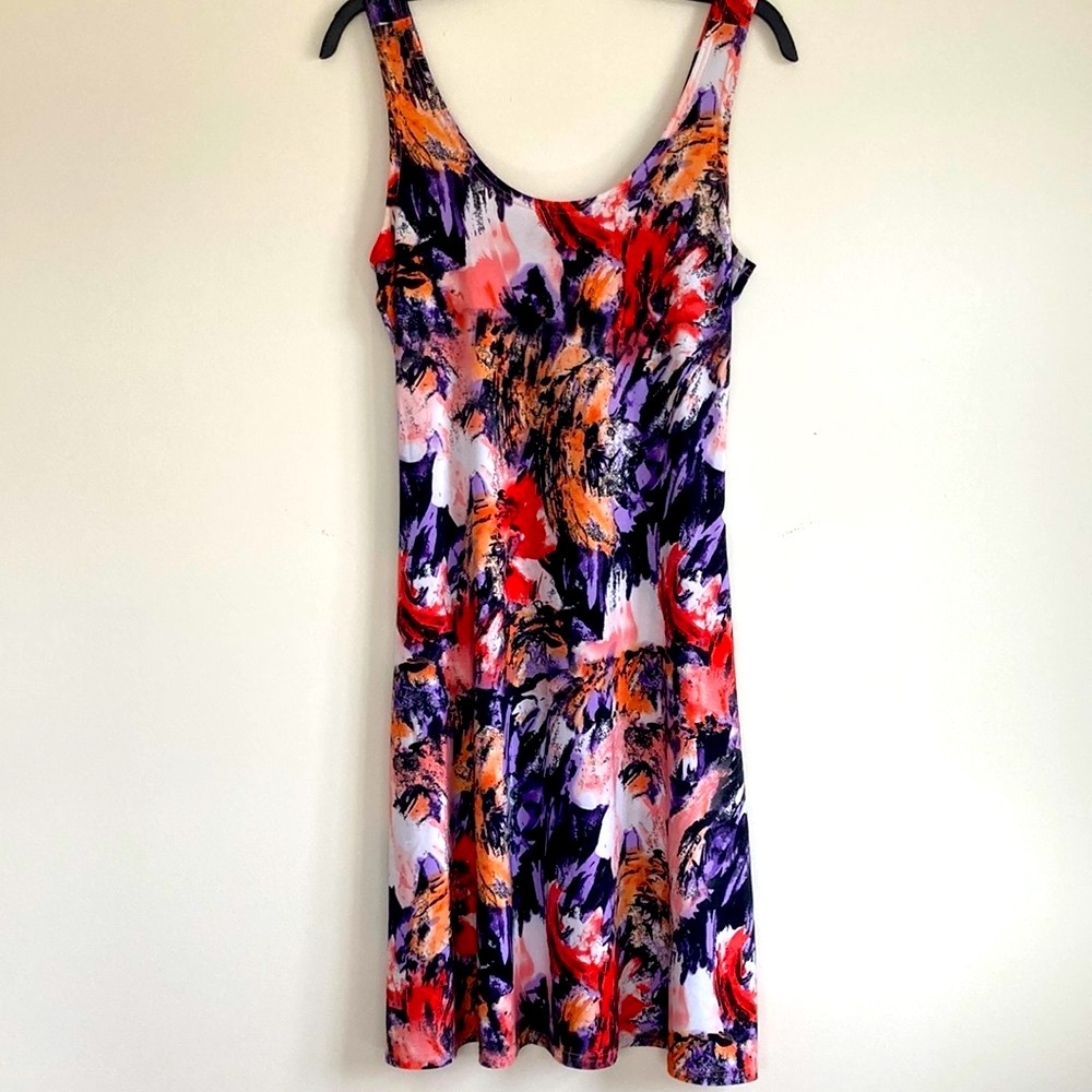 Sophie A knee length tank summer dress, size M